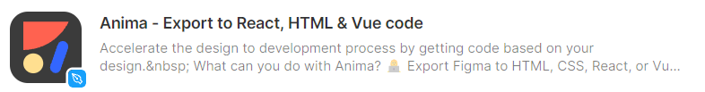 Anima export html React Vue Code