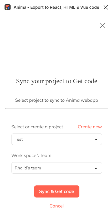 Anima projet export html